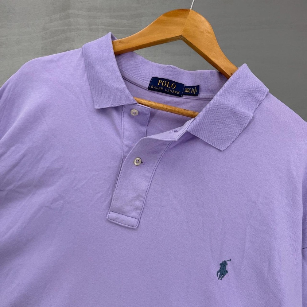 Polo Ralph Lauren Polo Shirt Lavender Short Sleeve Pony Logo 3XLT